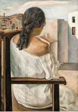 Show Seated Girl Seen from the Back, 1925 details