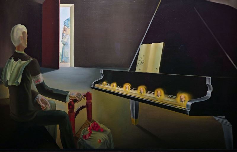 Eksik Kalmış Halüsinasyon: Lenin'in Bir Piyano Üzerinde Altı Görüntüsü, 1931 resmi