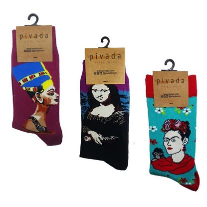 3'lü Paket Çorap - Ressamlar Serisi -III- 