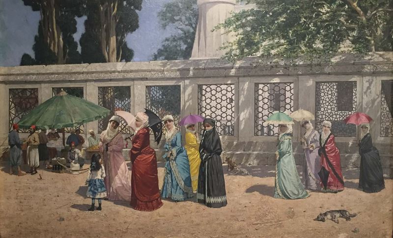 Gezintide Kadınlar, 1887 resmi