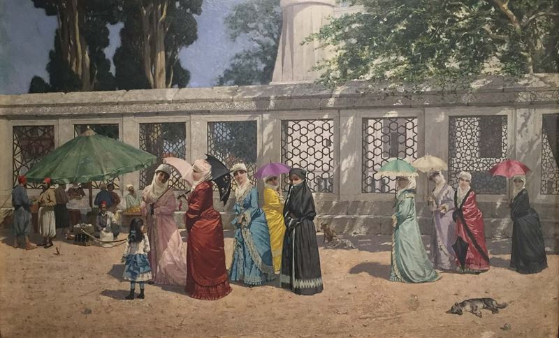 Gezintide Kadınlar, 1887 resmi