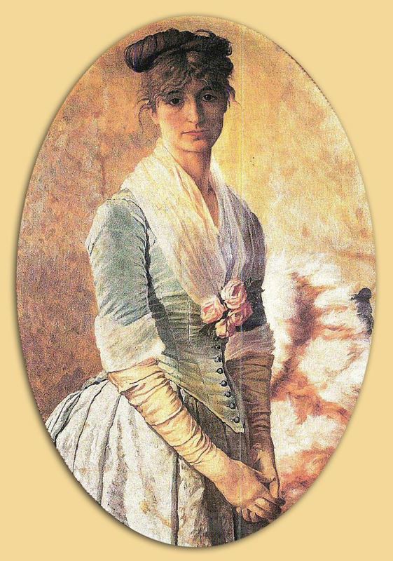 Kadın Portresi (Eşi Naile Hanım), 1880 resmi