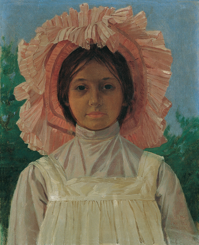 Pembe Başlıklı Kız, 1904 resmi