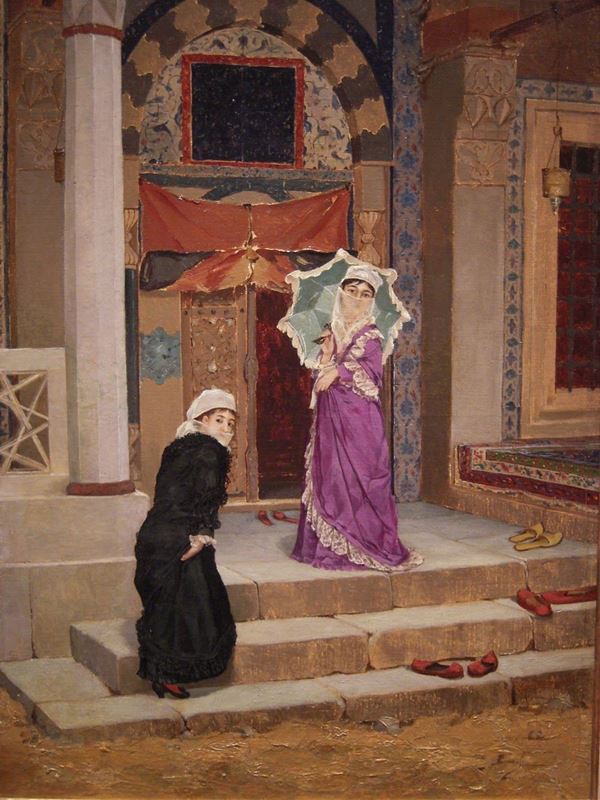 Picture for Two Women in Front of the Tomb Door, 1883