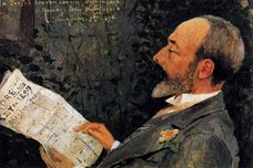 Show Portrait of His Cousin Tevfik Reading L’Aurore, 1899 details