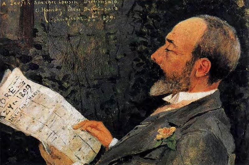 Picture for Portrait of His Cousin Tevfik Reading L’Aurore, 1899