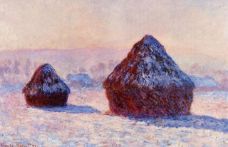 Show Haystacks, Snow Effect, Morning, 1891 details
