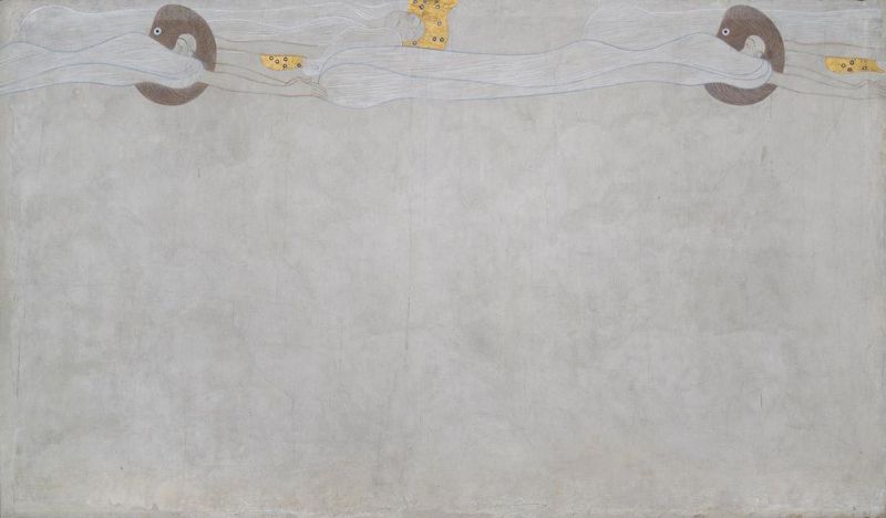 Beethoven Frizi: Mutluluğa Özlem (Uzun duvar, Pano 4), 1901 resmi