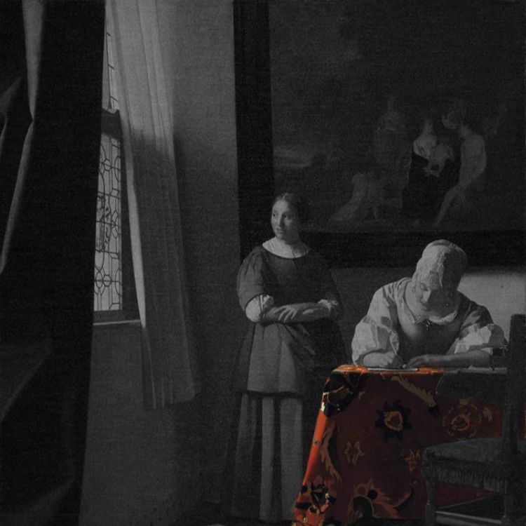 Hizmetçisi ile Mektup Yazan Kadın, 1670 dolayları picture