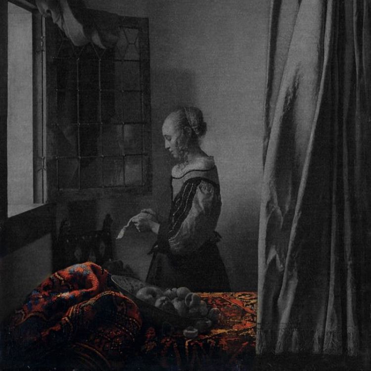 Açık Pencerein Önünde Mektup Okuyan Genç Kız, 1659 dolayları picture