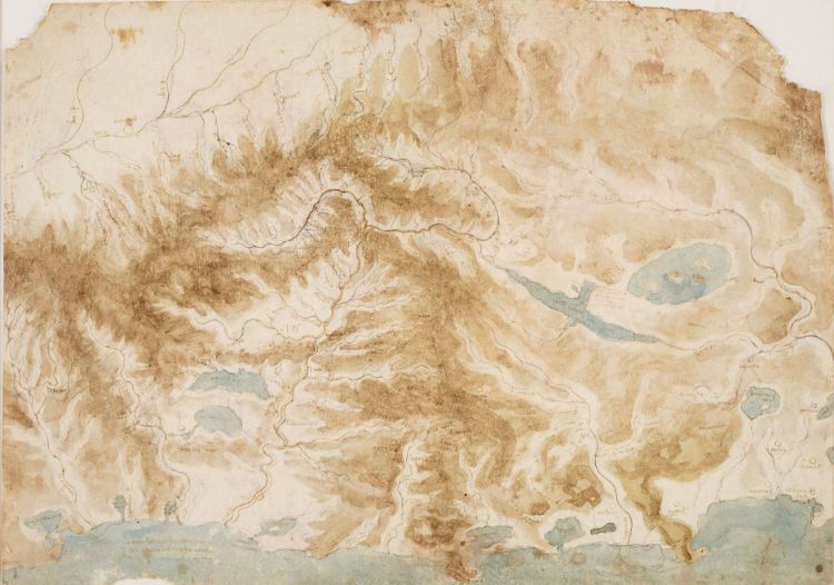 Arno vadisi ve çevresi haritası, 1503-1504 dolayları picture