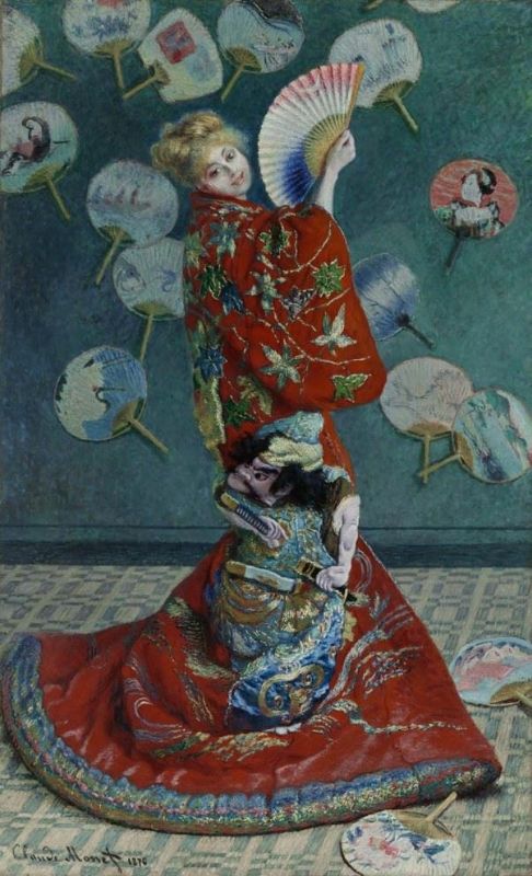 Japon Kostümü İçinde Camille Monet, 1876 resmi
