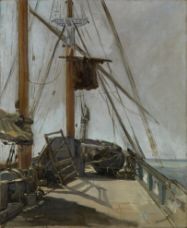 Show The Ship's Deck, c. 1850 details