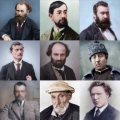 Colorized Photos of Painters picture