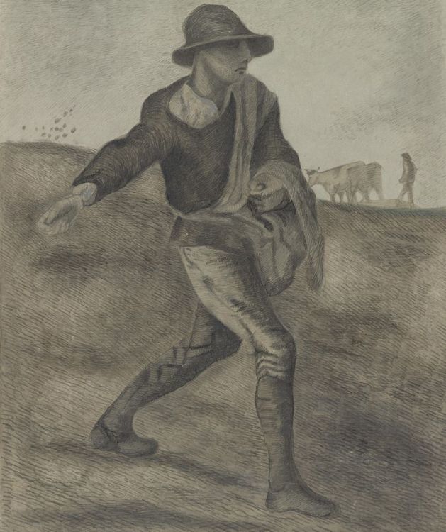 Tohum Serpen Adam (Millet’den esinle), 1890 picture