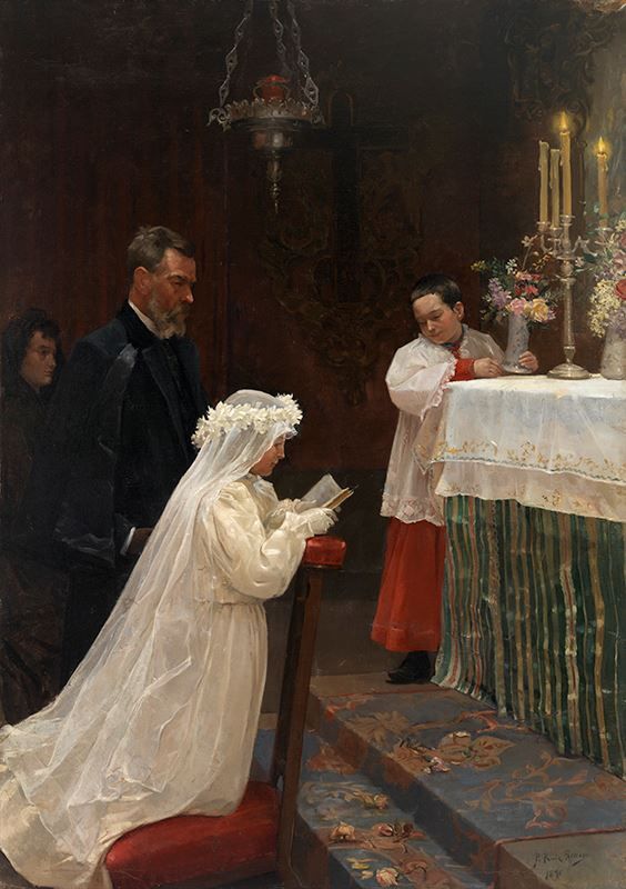 Picture for First Communion, 1896