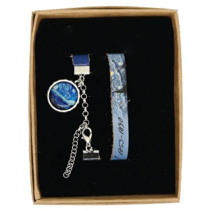 Van Gogh - Yıldızlı Gece - Deri Bileklik