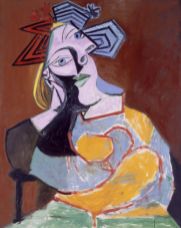 Show Seated Woman Resting on Elbows, 1939 details