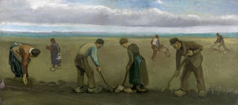 Patates Eken Köylüler, 1884 resmi