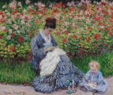 Show Camille Monet and a Child in the Artist's Garden in Argenteuil, 1875 details