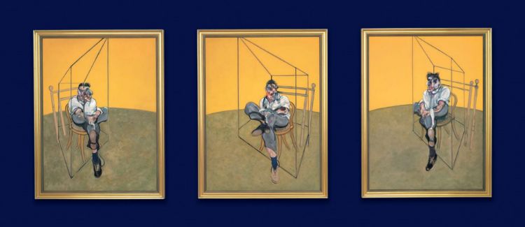 Lucian Freud'un üç çalışması “Three Studies of Lucian Freud”, Francis Bacon, 1969. picture