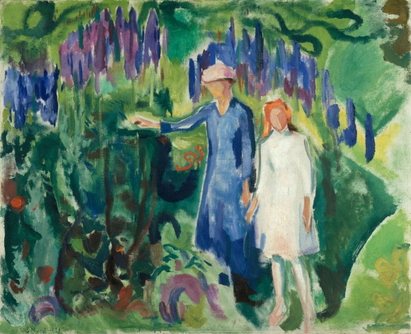Picture for Mother and Daughter in the Garden, 1920