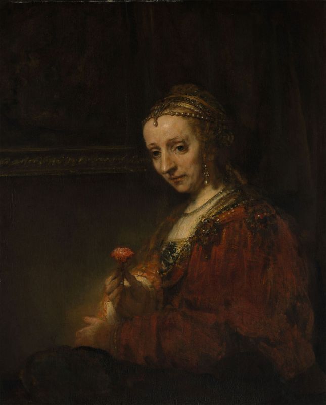 Picture for Woman with a Pink, 1660