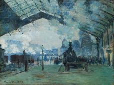 Show Arrival of the Normandy Train, Gare Saint-Lazare, 1877 details