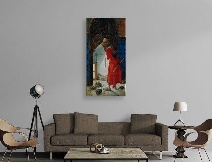 Osman Hamdi Bey - Kaplumbağa Terbiyecisi - Kanvas Tablo